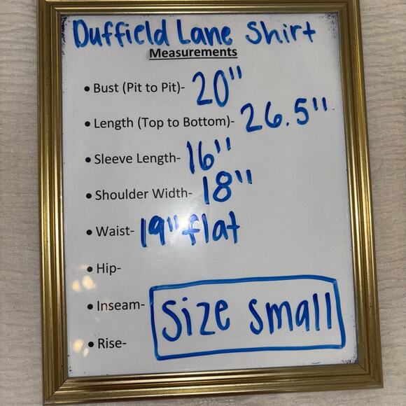 Duffield Lane Navy & White Striped Cotton Tunic Shirt - Size Small - Picture 8 of 8